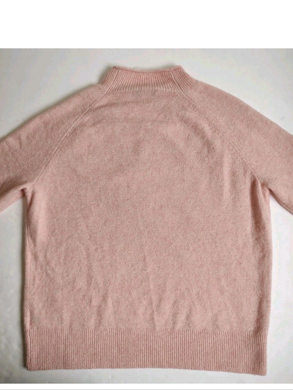 J Crew Roll Mock Neck Sweater Pullover Knit Pink Merino Wool Alpaca S Super Soft - Picture 11 of 16